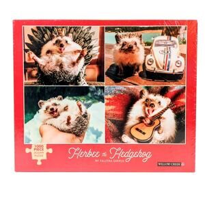 Willow Creek 1000-Piece Jigsaw Puzzle Herbee the Hedgehog 27x20 in New Sealed